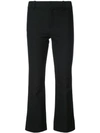 Derek Lam 10 Crosby Crosby Crop Flare Pants In Black