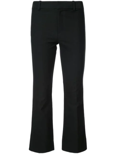 Derek Lam 10 Crosby Crosby Crop Flare Pants In Black