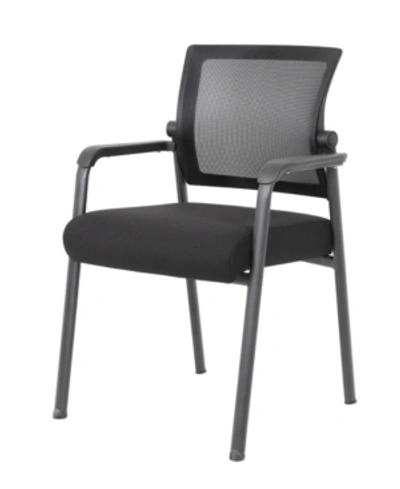 Boss Office Products Mesh Back Guest Chair In Black
