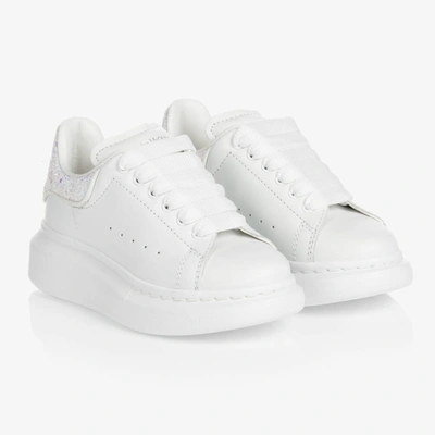 Alexander Mcqueen Kids Oversized Sneakers In White