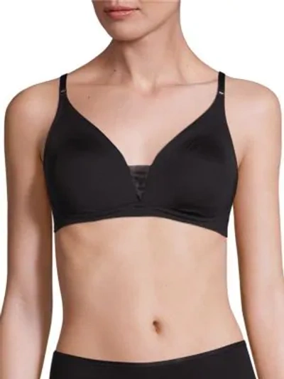 Cosabella Evolution Mesh-inset Soft Bra In Black