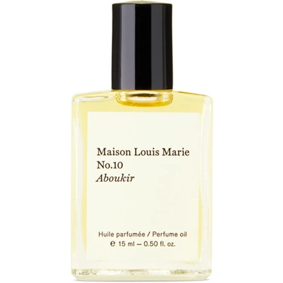 Maison Louis Marie No. 10 Aboukir Perfume Oil, 15 ml In -