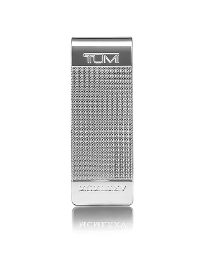 Tumi Ballastic Etched Money Clip In Silver