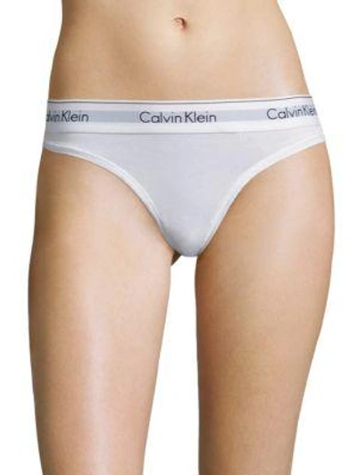 Calvin Klein Underwear Modern Cotton Thong In White