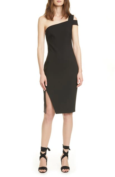 Likely Packard One-shoulder Cocktail Dress In Black