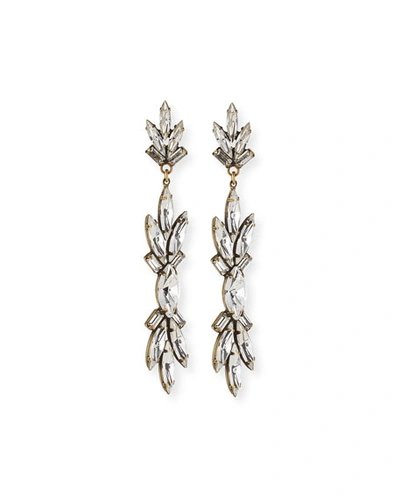 Auden Emma Crystal Drop Earrings In Brass