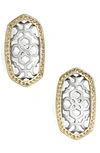 Kendra Scott Ellie Filigree Stud Earrings In Silver