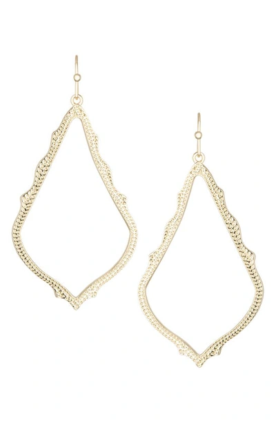Kendra Scott Sophee Textured Drop Earrings In Gold