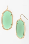 Kendra Scott Danielle - Large Oval Statement Earrings In Chalcedony/ Gold