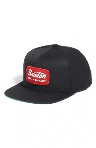 Brixton 'jolt' Snapback Cap In Black/ Red | ModeSens