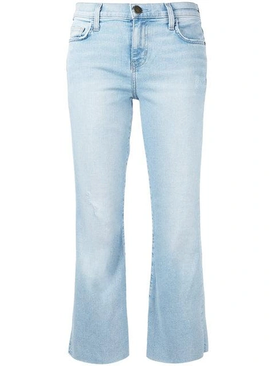 Current Elliott The Kick Cropped Jeans In Blue