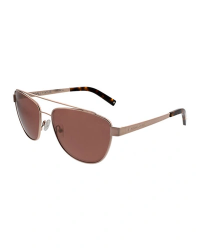 Kendall + Kylie Lexi Teacup Aviator Sunglasses In Rose Gold