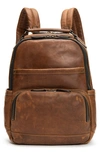 Frye 'logan' Leather Backpack - Brown In Dark Brown