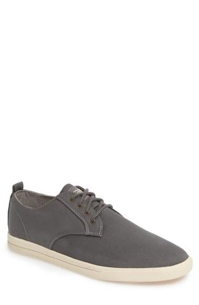Clae Ellington Sneaker In Charcoal Textured Canvas