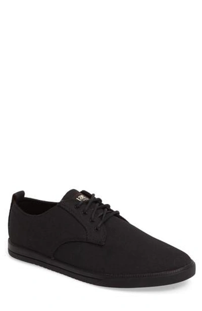 Clae 'ellington' Sneaker In Black Hemp Canvas