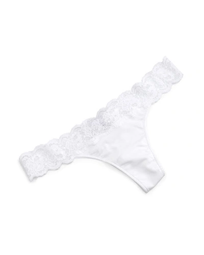 Cosabella Never Say Never Lace Maternity Thong In White