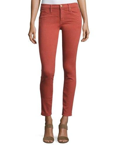 The Great The Skinny Skinny Denim Jeans, Red