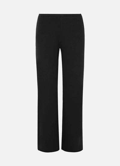 Skin Essentials Pima Cotton-jersey Pajama Pants In Black