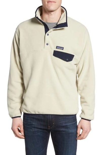 Patagonia Synchilla Snap-t Fleece Pullover In Beige