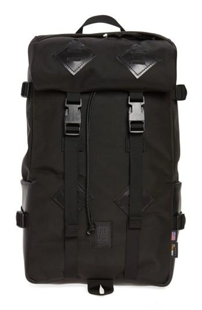 Topo Designs 'klettersack' Backpack - Black In Ballistic Black/ Black