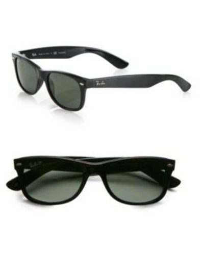 Ray Ban Rb2132 New Wayfarer Polarized Sunglasses In Black