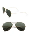 Ray Ban 58mm Original Aviator Sunglasses In Barley Multi