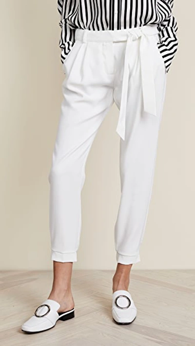 Parker Women's Morgan Tapered Trousers In White