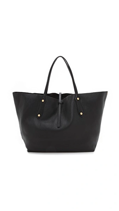 Annabel Ingall Isabella Large Leather Tote In Black