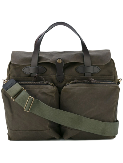 Filson Patch Pocket Laptop Bag In Green