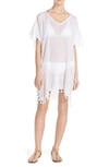 Seafolly 'amnesia' Cotton Gauze Cover-up Caftan In White