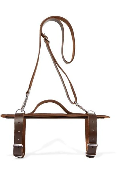 THE BEACH PEOPLE HARNESS LEATHER TOWEL CARRIER 