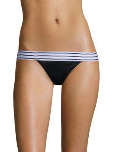 Same Swim Lola Low-rise Bikini Bottom In Black