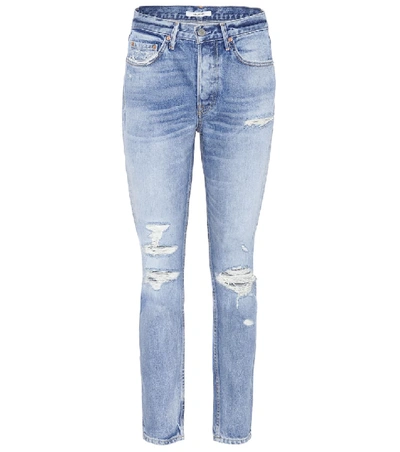 Grlfrnd Karolina Distressed Jeans In Blue