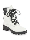 Kendall + Kylie East Leather Boots In White