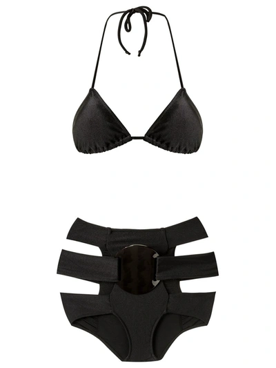 Adriana Degreas Triangle Bikini Set In Black