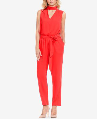 tie front wide leg jumpsuit vince camuto