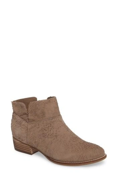 Seychelles Snare Towel Bootie In Taupe Suede