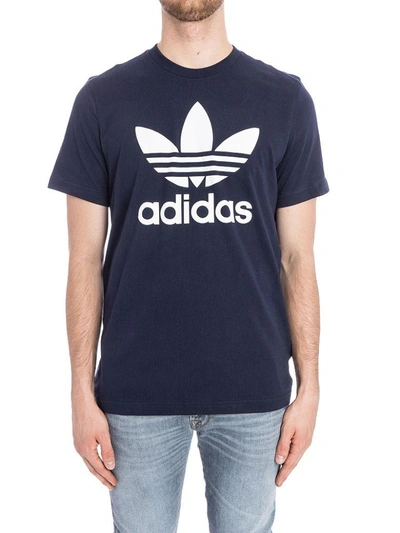 Adidas Originals Trefoil T-shirt In Navy Bq7940 - Navy
