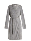 Skin French Terry-towelling Robe In Grey