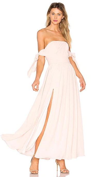 Fame And Partners X Revolve Sandra Maxi Dress In Pale Link In Pink