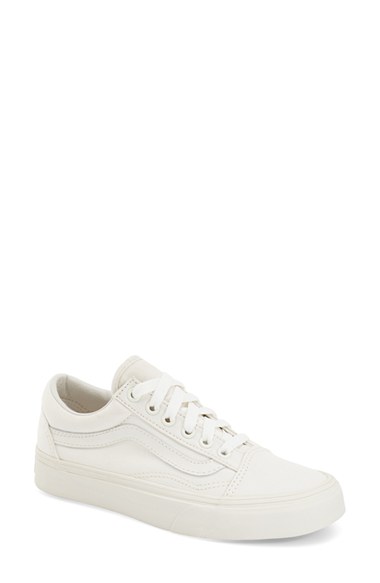 Vans 'old Skool' Sneaker (women) In Blanc De Blanc Canvas | ModeSens
