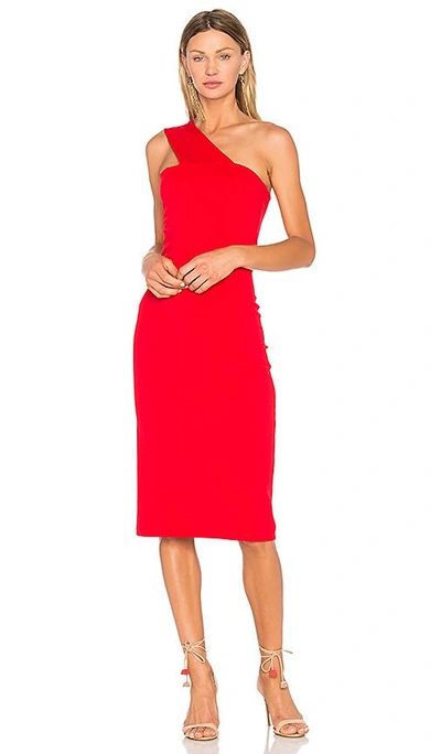 Susana Monaco Wide Strap Dress In Red. In Perfect Red