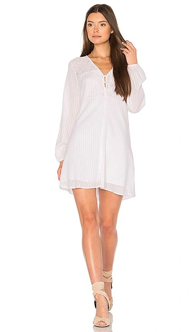 Bcbgeneration Airy Button Dress In White
