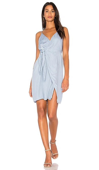 Stylestalker Imogen Wrap Dress In Baby Blue