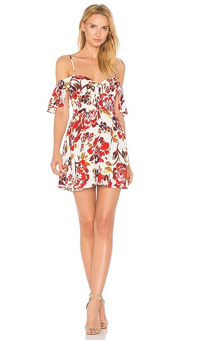 Lovers & Friends Lovers And Friends Cold-shoulder Dress In Day Floral