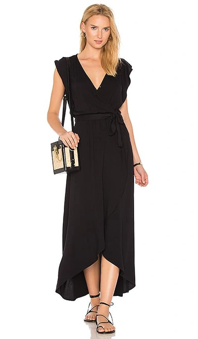 Splendid Wrap Dress In Black