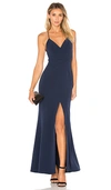 Lovers & Friends Helena Gown In Navy