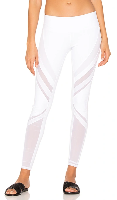 Sheila White Leggings with Sheer Detail - ALO Yoga