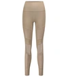 Alo Yoga Moto High-rise Leggings In Taupe