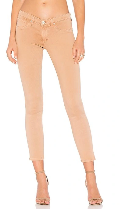 Ag 'the Prima' Cigarette Leg Skinny Jeans In Sulfur Pale Terra Cotta